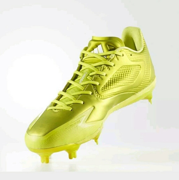 yellow adidas baseball cleats
